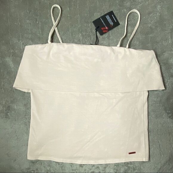 n:PHILANTHROPY Off Shoulder Spaghetti Strap Top - Picture 1 of 3